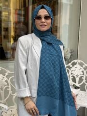 AKER ELEGANCE MONOGRAM ŞAL