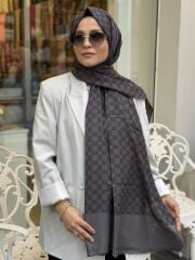 AKER ELEGANCE MONOGRAM ŞAL