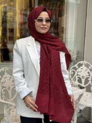 AKER ELEGANCE MONOGRAM ŞAL