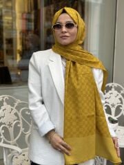 AKER ELEGANCE MONOGRAM ŞAL