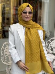 AKER ELEGANCE MONOGRAM ŞAL