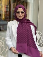 AKER ELEGANCE MONOGRAM ŞAL