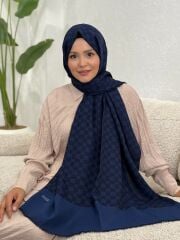 AKER ELEGANCE MONOGRAM ŞAL
