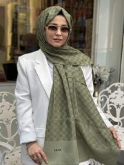 AKER ELEGANCE MONOGRAM ŞAL