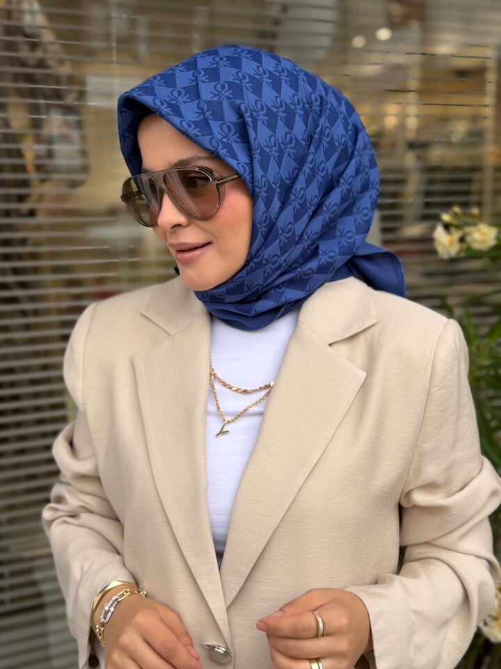 BENETTON ELEGANTE TRE EŞARP SAX