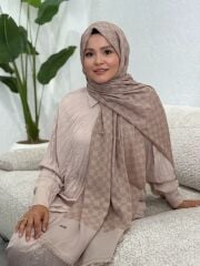 AKER ELEGANCE MONOGRAM ŞAL
