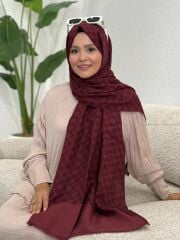 AKER ELEGANCE MONOGRAM ŞAL