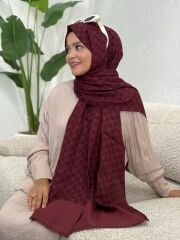 AKER ELEGANCE MONOGRAM ŞAL
