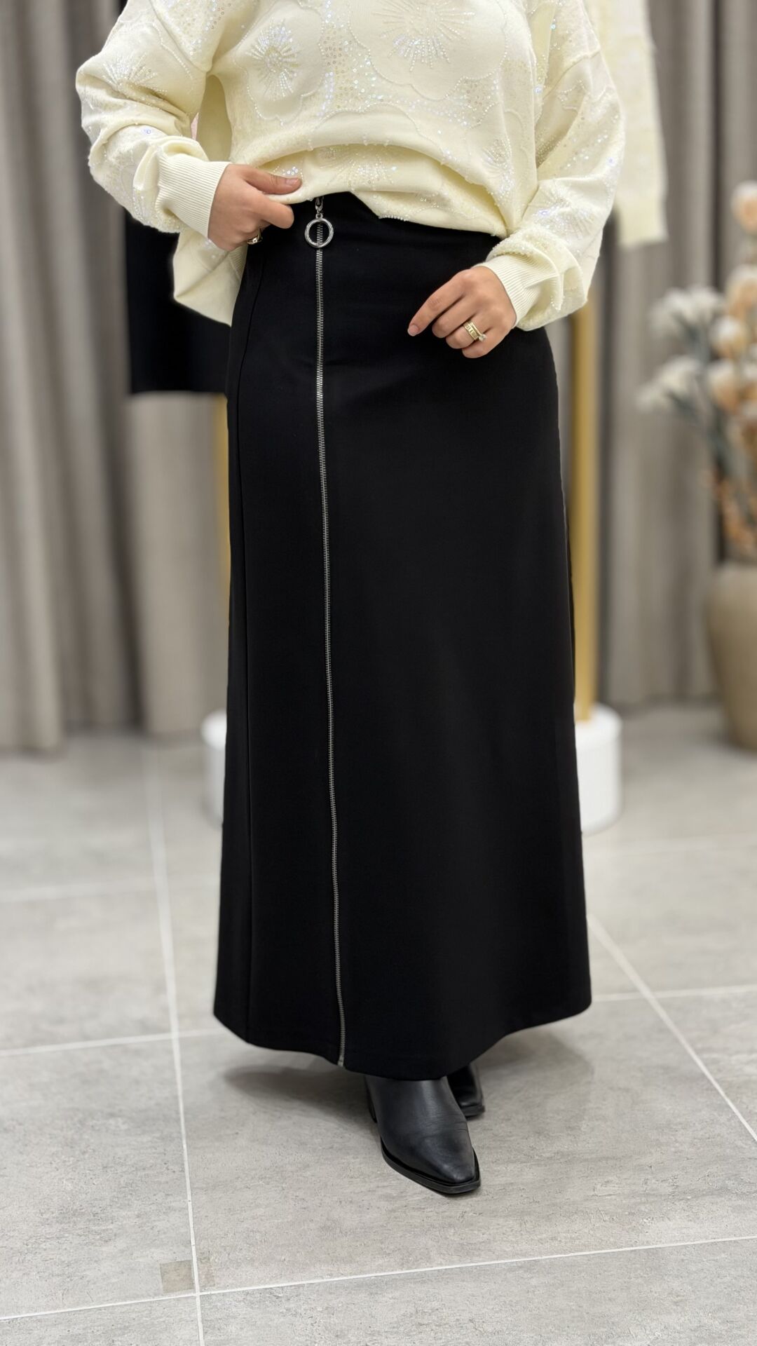 ARMİNE TREND ETEK SİYAH