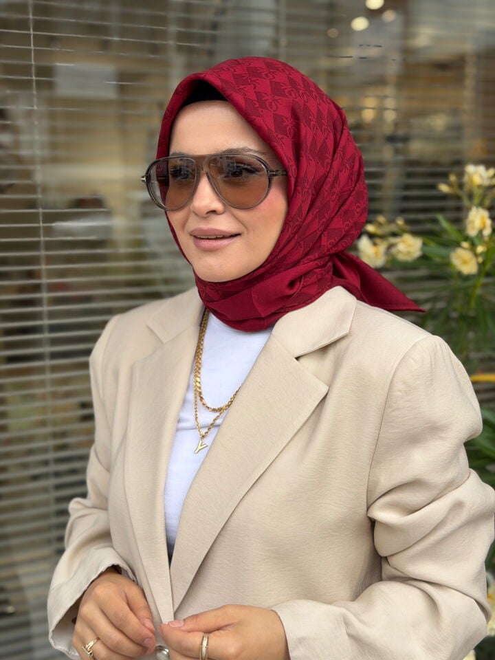 BENETTON ELEGANTE TRE EŞARP AÇIK BORDO