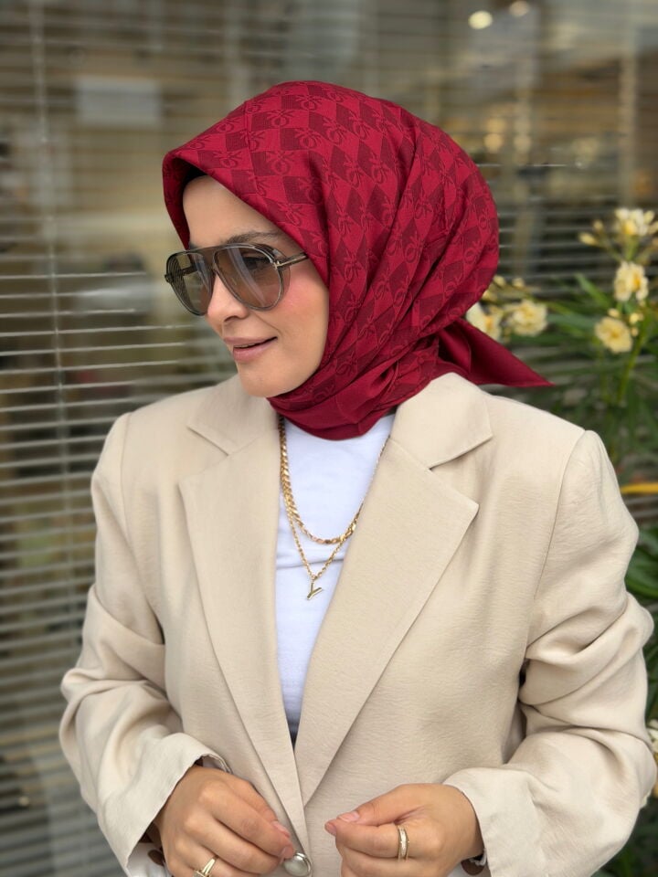 BENETTON ELEGANTE TRE EŞARP AÇIK BORDO