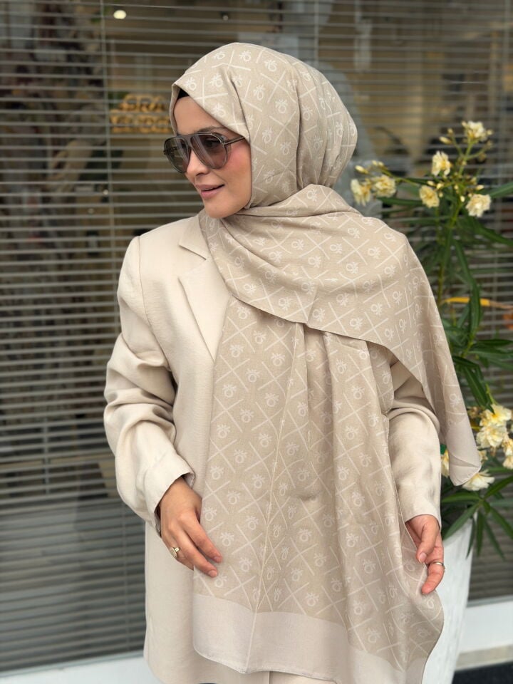 BENETTON ELEGANTE DOS ŞAL BEJ