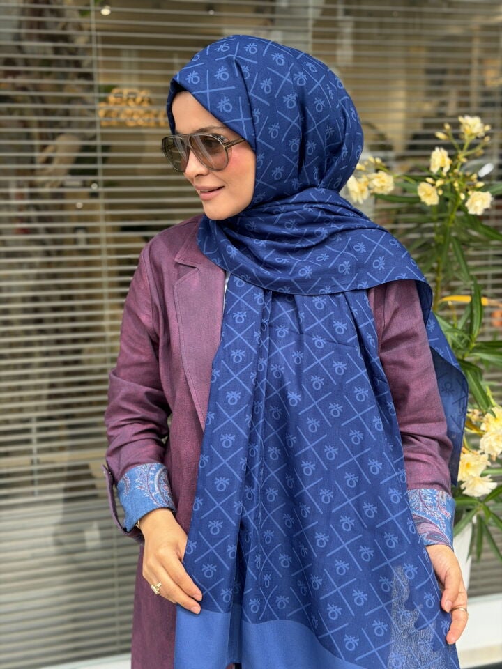 BENETTON ELEGANTE DOS ŞAL SAX